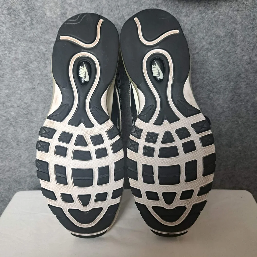 Nike‎ Air Max 97 Shoes Mens Size 10 Silver Black Running Sneakers 921826-016
